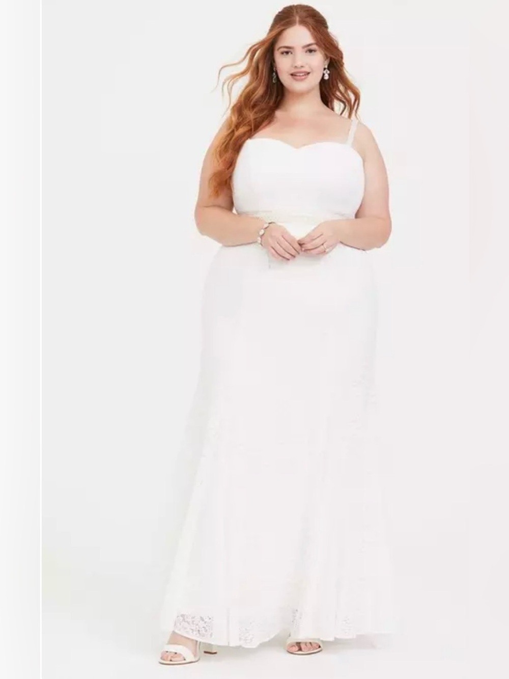 Special Occasion Ivory Lace Mermaid Formal Gown